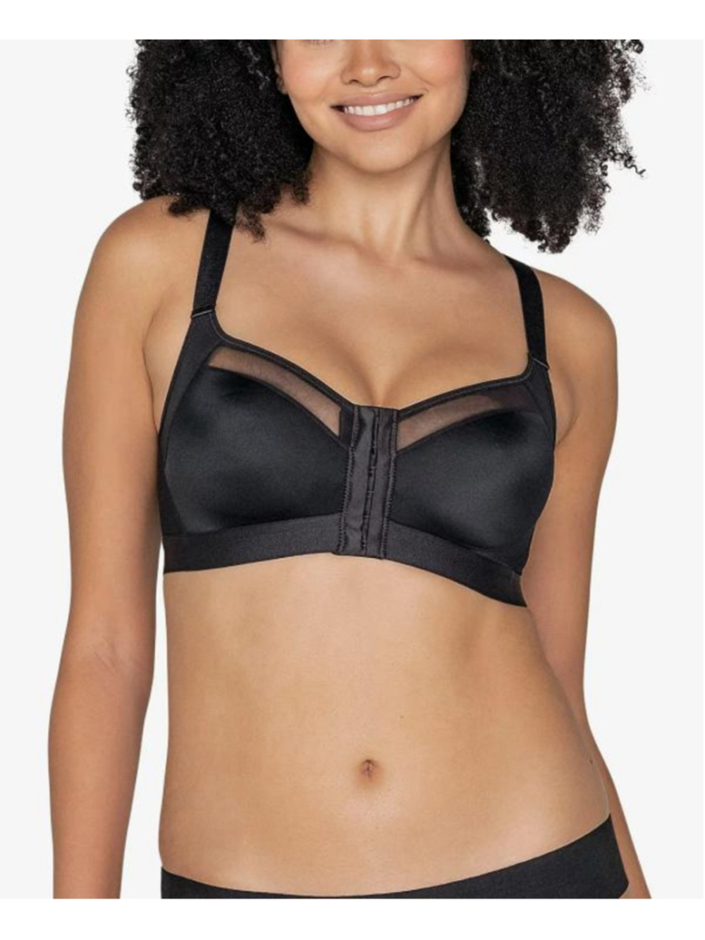 Leonisa Women's 38D Black Back Support Posture Corrector Wireless Bra NWT